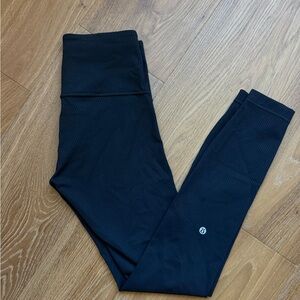 Lululemon Wunder Train Ribbed HR Tight 28" BLK 4